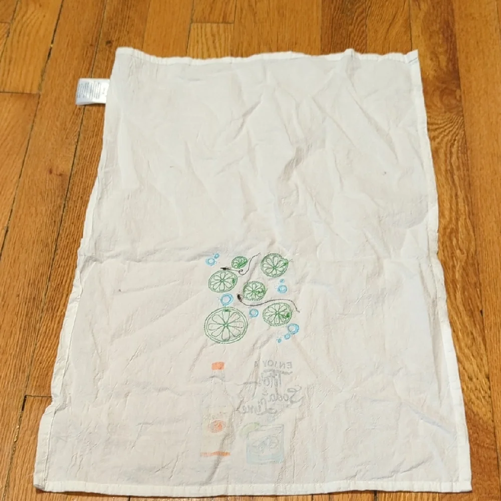 White Tito's Vodka Tea Towel